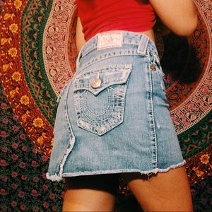 Vintage True Religion Jean Skirt